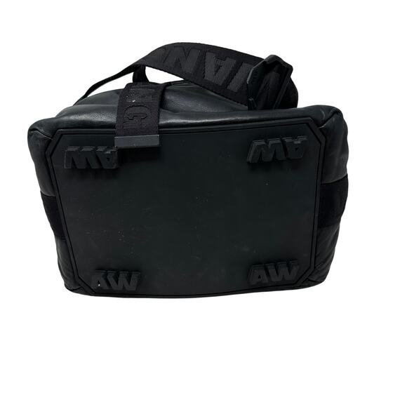 Alexander Wang x H&M Black Leather Drawstring Shoulder Bucket Bag Womens Unisex - Picture 4 of 9